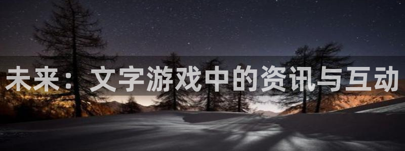 天美娱乐集团：未来：文字游戏中的资讯与互动