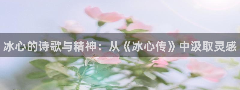 88看球nba免费直播官网：冰心的诗歌与精神：从《冰心传》中汲取灵感